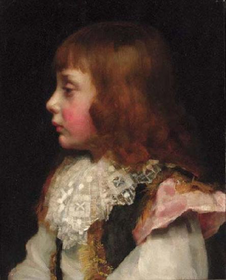 Valentine Cameron Prinsep Prints Portrait of a boy oil painting picture